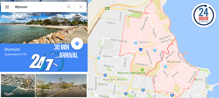 Map and info box of Wynnum Brisbane