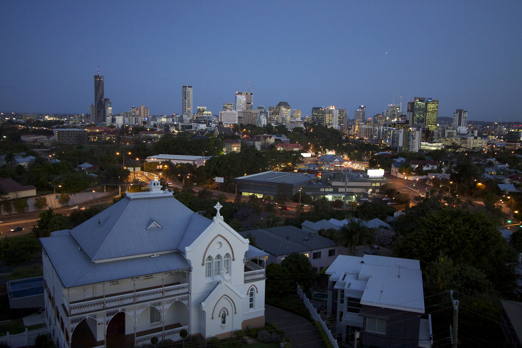 View from the top - Brisbane CBD as seen from Red Hill